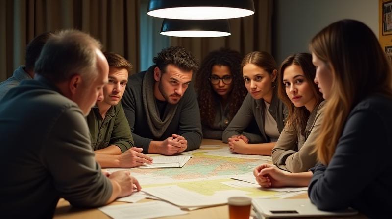 Desi Frames team discussing location options for a film shoot